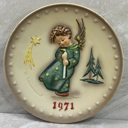 M.I. Hummel 264 Heavenly Angel Annual Plate 1971, 100th Anniversary Tmk 4