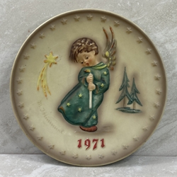 M.I. Hummel 264 Heavenly Angel Annual Plate 1971, 100th Anniversary Tmk 4