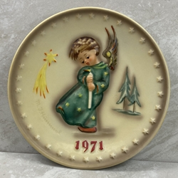 M.I. Hummel 264 Heavenly Angel Annual Plate 1971, 100th Anniversary Tmk 4