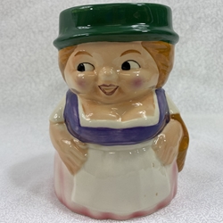 Goebel W Germany Toby Girl Mug Holding A Basket, 74 016 12, Tmk 6