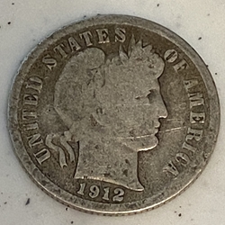 Barber Dime 1912