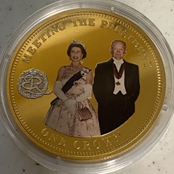 2014 Meeting The President, 1 Crown - Elizabeth II, Tristan da Cunha