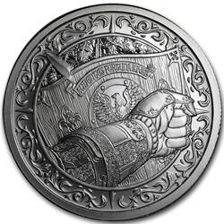THE SHIELD - 2 oz "Brilliant Uncirculated" .999 Fine Silver Round