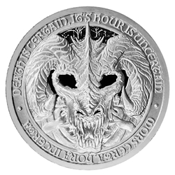 Mors Draco - The Dragon of Death - 2 oz "Brilliant Uncirculated" .999 Fine Silver Round