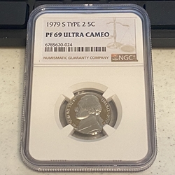 1979 S Type 2, Jefferson Nickel, PF 69 Ultra Cameo, 024