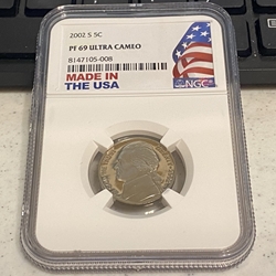 2002 S Jefferson Nickel, PF 69 Ultra Cameo, 008