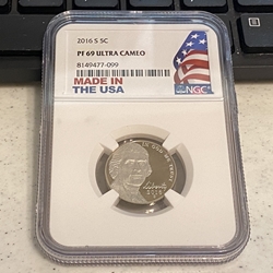 2016-S Jefferson Nickel, PF 69 Ultra Cameo, 099