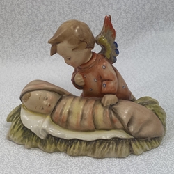 M.I. Hummel 25 Angelic Sleep, Candleholder,  U.S. Zone, Tmk 1