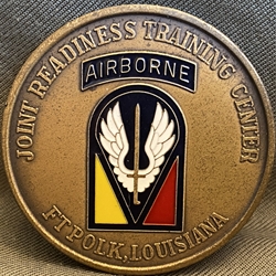 Joint Readiness Training Center, (JRTC), Fort Polk, Louisiana, CSM, Coin Of Excellence