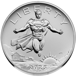 2025 Comic Art 1 Ounce Silver Medal – Superman™