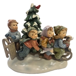 Danbury Mint, M.I. Hummel Figurine — Dashing Through The Snow