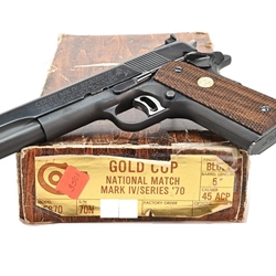 Colt 1911 Gold Cup National Match Mark IV Series 70, Blue 5 inch, .45 ACP