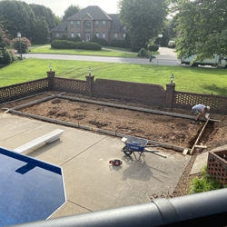 Pool House July 2024 Start Removing New Pad