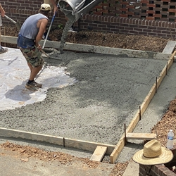 Pool House July 2024 Start Removing New Pad