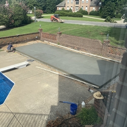 Pool House July 2024 Start Removing New Pad