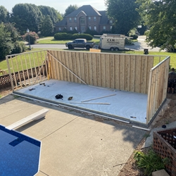 Pool House July 2024 Start Removing New Walls