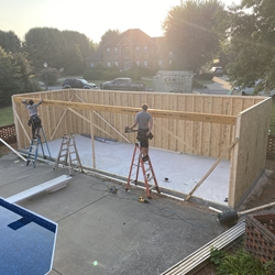 Pool House July 2024 Start Removing New Walls