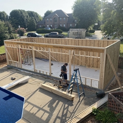 Pool House July 2024 Start Removing New Walls