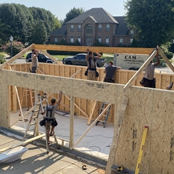 Pool House July 2024 Start Removing New Roof