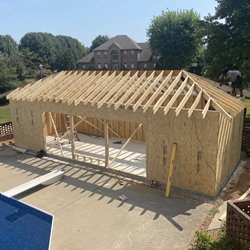 Pool House July 2024 Start Removing New Roof