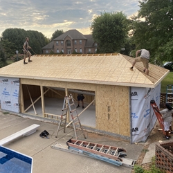 Pool House July 2024 Start Removing New Roof