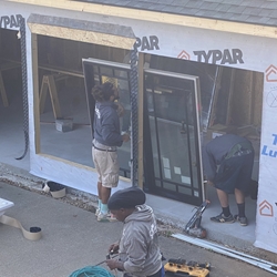Pool House July 2024 Start Removing Sierra Pacific Doors and Windows