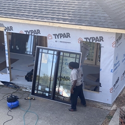 Pool House July 2024 Start Removing Sierra Pacific Doors and Windows