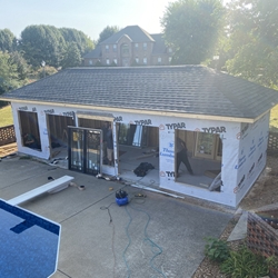 Pool House July 2024 Start Removing Sierra Pacific Doors and Windows