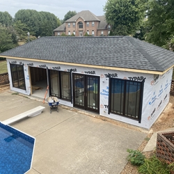 Pool House July 2024 Start Removing Sierra Pacific Doors and Windows