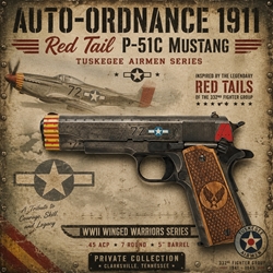 Auto-Ordnance 1911A1 Red Tail, .45ACP, APA01456, New