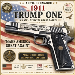 Auto-Ordnance 1911 Trump Make America Great Again, .45ACP, AOB08383