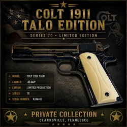 Colt 1911 TALO 1 of 500, .45ACP,  RJW461, New