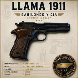 Llama 1911 .380ACP, 540507