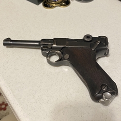 German Luger P08 1918-1920 DWM (Deutsche Waffen- und Munitionsfabriken) 9MM, 3884, Rider Regiment 4