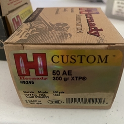 Hornady .50 Action Express 5 Boxes